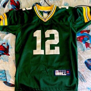 Aaron Rodgers packers football Reebok Jersey for boys size 12-14